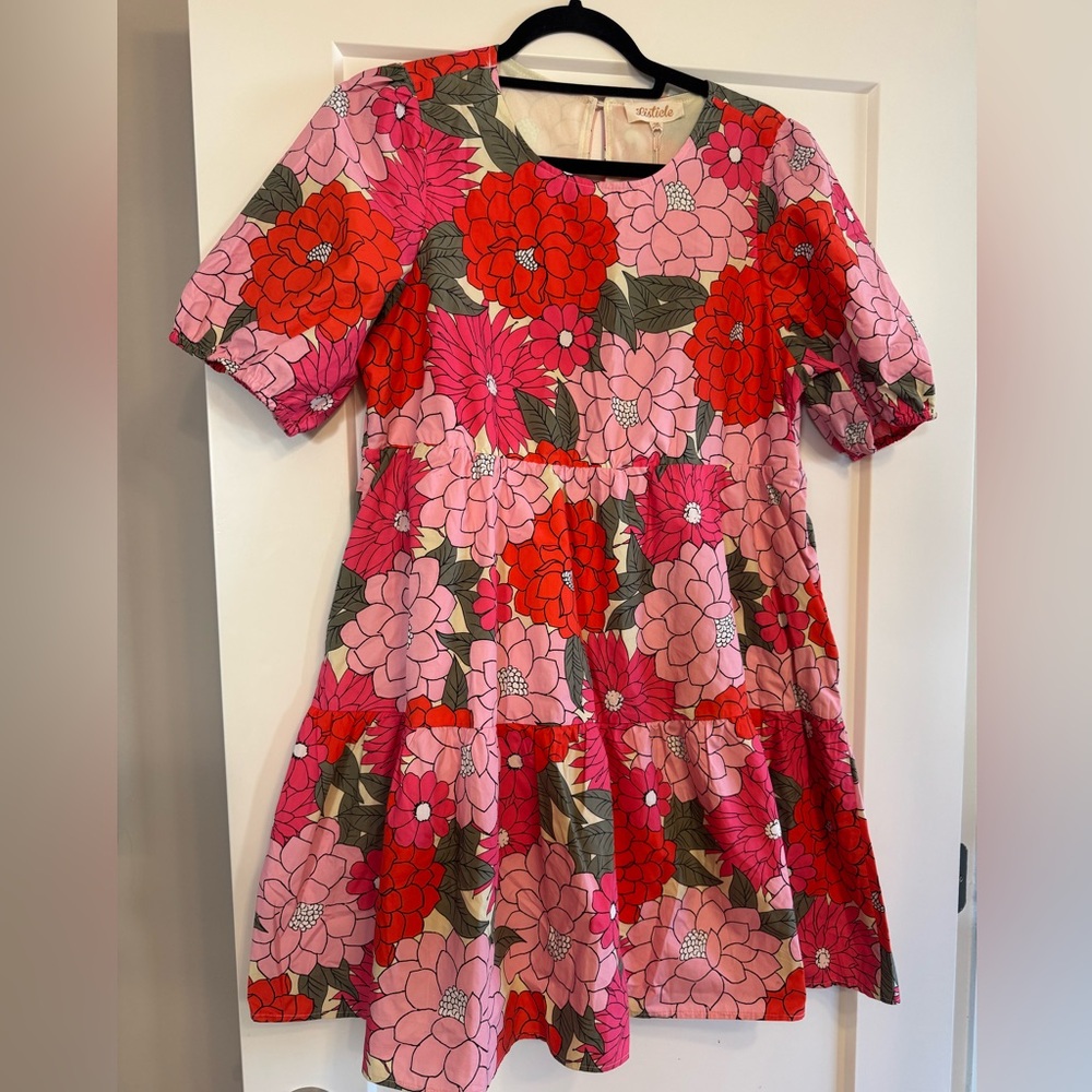 Listicle Pink Floral Dress
